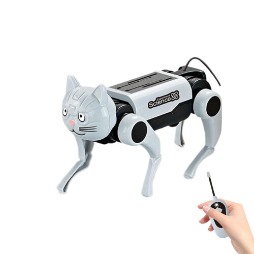 Robot Dog Toy STEM Robotics Kit, Solar Powered Programmable DIY Educational Gift for Kids 1