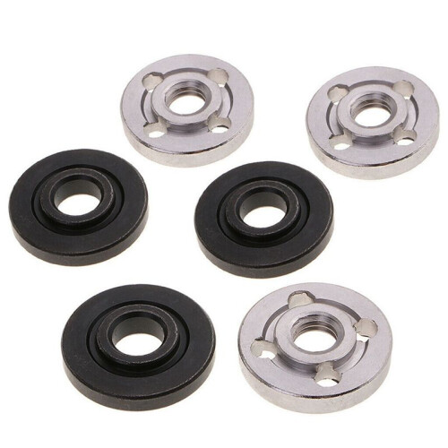 18Pcs Lock Nuts Flange for  9523 Nut Inner Outer Kit Angle Grinder Tool 2 Specifications-Toothless, Toothed 2