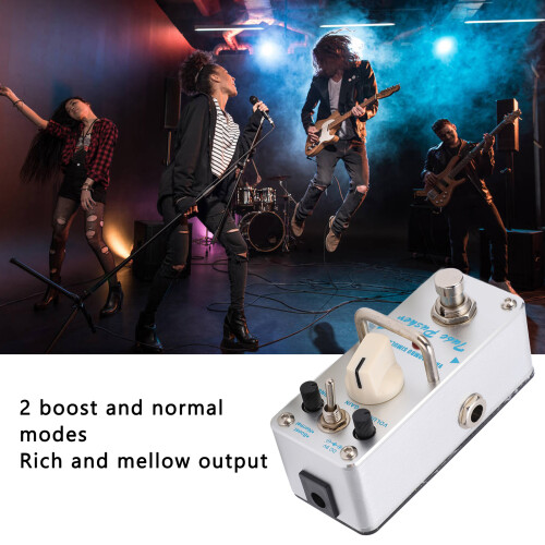 Silver Overdrive Analogue Effect Pedal with Boost & Normal Modes 2