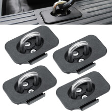 Retractable Truck Bed Tie Down Anchors 4 Pack for Ford F150 F250 F350, Heavy Duty NoDrill Secure Cargo Hooks