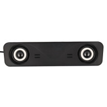 Y1 USB Stereo-Desktop-Lautsprecher, 2x3W, Schwarz, Plug & Play