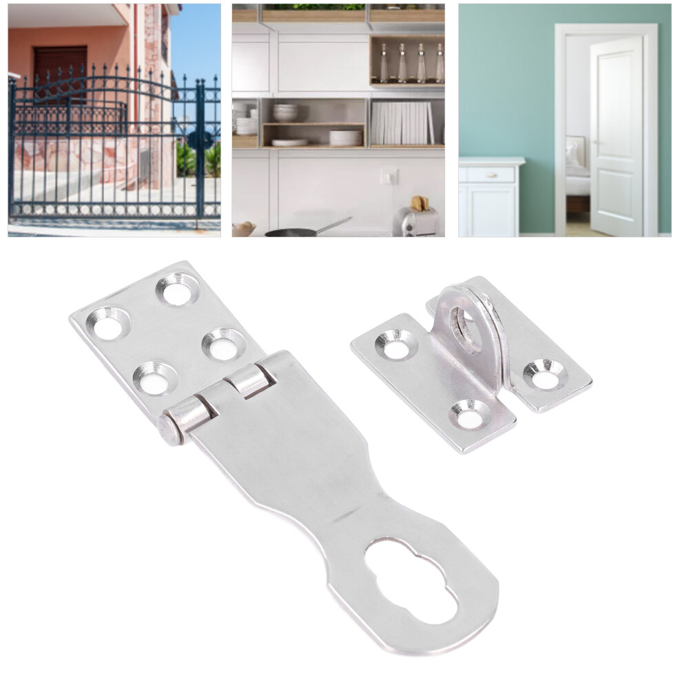 Marine Grade 316 Stainless Steel Door Hasp Lock Zyn0201 Heavy Duty 7901390576867