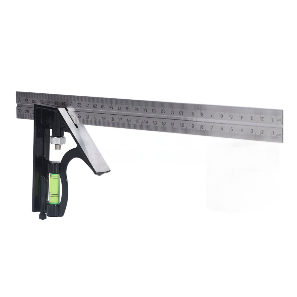 Stainless Steel Combination Square 0-300Mm Carpenter Ruler Tool 9481390577012