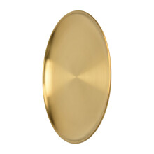 Stainless Steel Round Serving Plate 23cm Golden Barbecue Tray