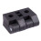 5pcs 63mm x 50mm Cabinet Plastic Hinge Door Hinges Hinge Black 3