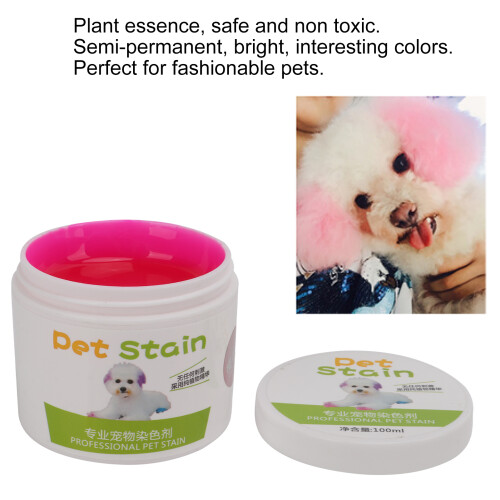 Hellrosa Hundeshampoo 100g Semi-permanente Haustier-Haarfarbe 2