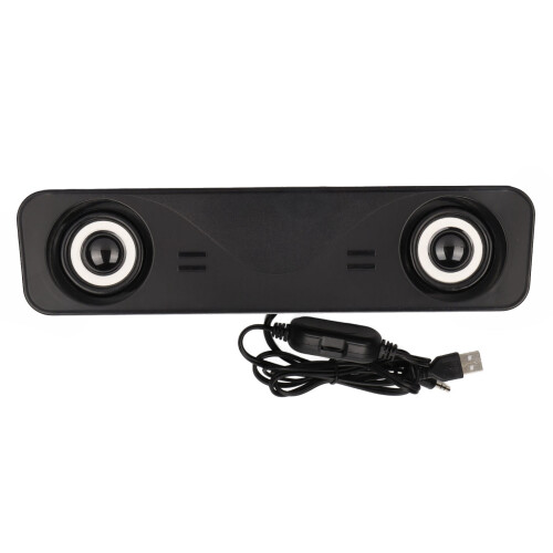 USB Portable Stereo Desktop Speakers, Y1, 2x3W, Black 1