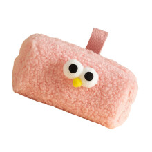 Plush Pencil Case Large Capacity Furry Soft Texture Travel Organizer for Girls and Women