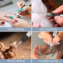 37 Bit Electric Engraving Pen, Cordless Engraving Pen USB Rechargeable, DIY Rotary Engraving Machine A