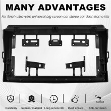 9 Inch Car Frame Fascia Adapter Android Radio Dash Fitting Panel Kit for Spacio 2001-2007 LHD
