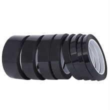 5mm Black Tape 50M Temperature Resistant Polyimide for Electronics and Powder Coating