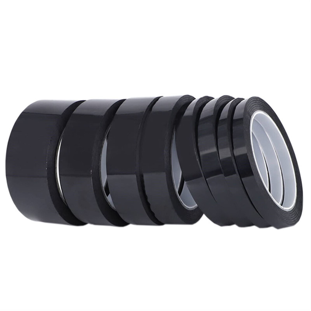 5Mm Black Tape 50M Temperature Resistant Polyimide For Electronics And Powder Coating 9092120709704
