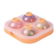 Ice Maker Large 6.5cm Round Sphere High Balls Ice Shape -Mold Tray voor Whiskey Cocktail Bar Tools, Oranje