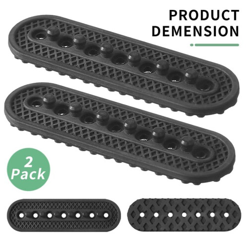 2Pack Hat Extender, 3D Printed Hat Size Extension Accessories, Holes Adjustable Cap Half Size Extender White 1