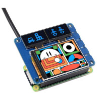 2inch LCD Screen with 0.96inch OLED Display Module HAT Kit for RPi Raspberry Pi Zero 2 W 3 Model B 4 5 Expansion Board