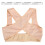 Adjustable Breathable Women’s Chest Shaper Posture Corrector, Nylon M 11