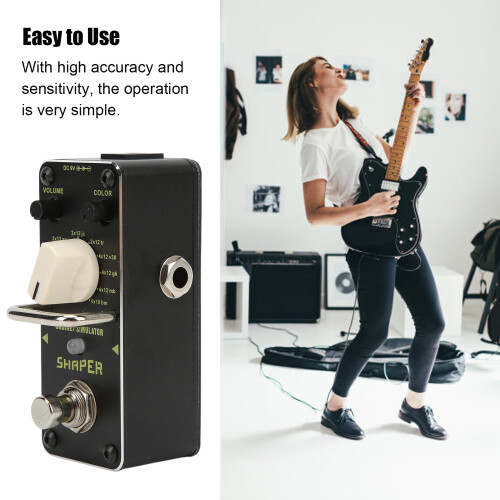 Guitar Effect Pedal Shaper Analog Cabinet Simulator Mini Black 2