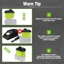 Akku-Adapter-Konverter für 18 V Lithium-Akku, Umgerüstet auf 12 V Elektrowerkzeuge, Elektrowerkzeug-Zubehör