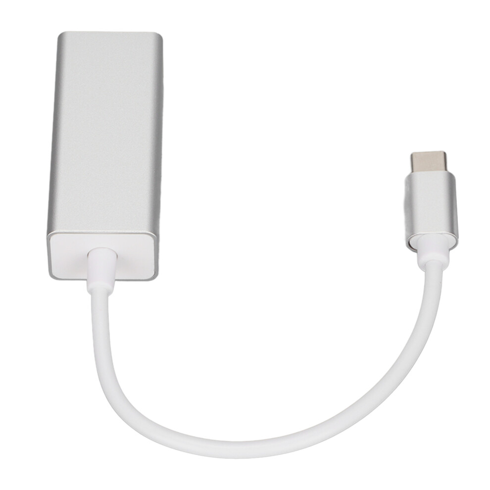 Usb C Ethernet Adapter Rj45 Aluminum Alloy For Macbook Pro & Galaxy S9/S8 Silver 4341390578721