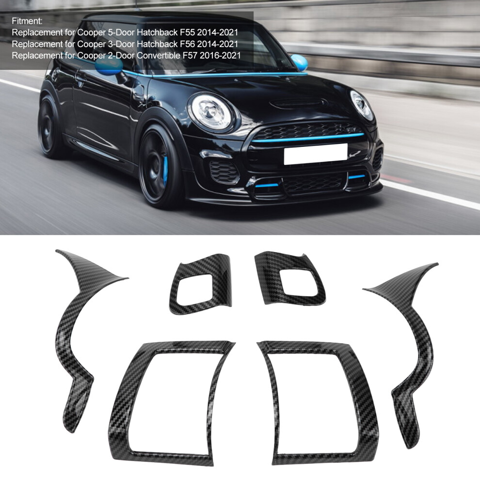 Abs Carbon Fibre Vent Covers Pack Of 6 7293282954083