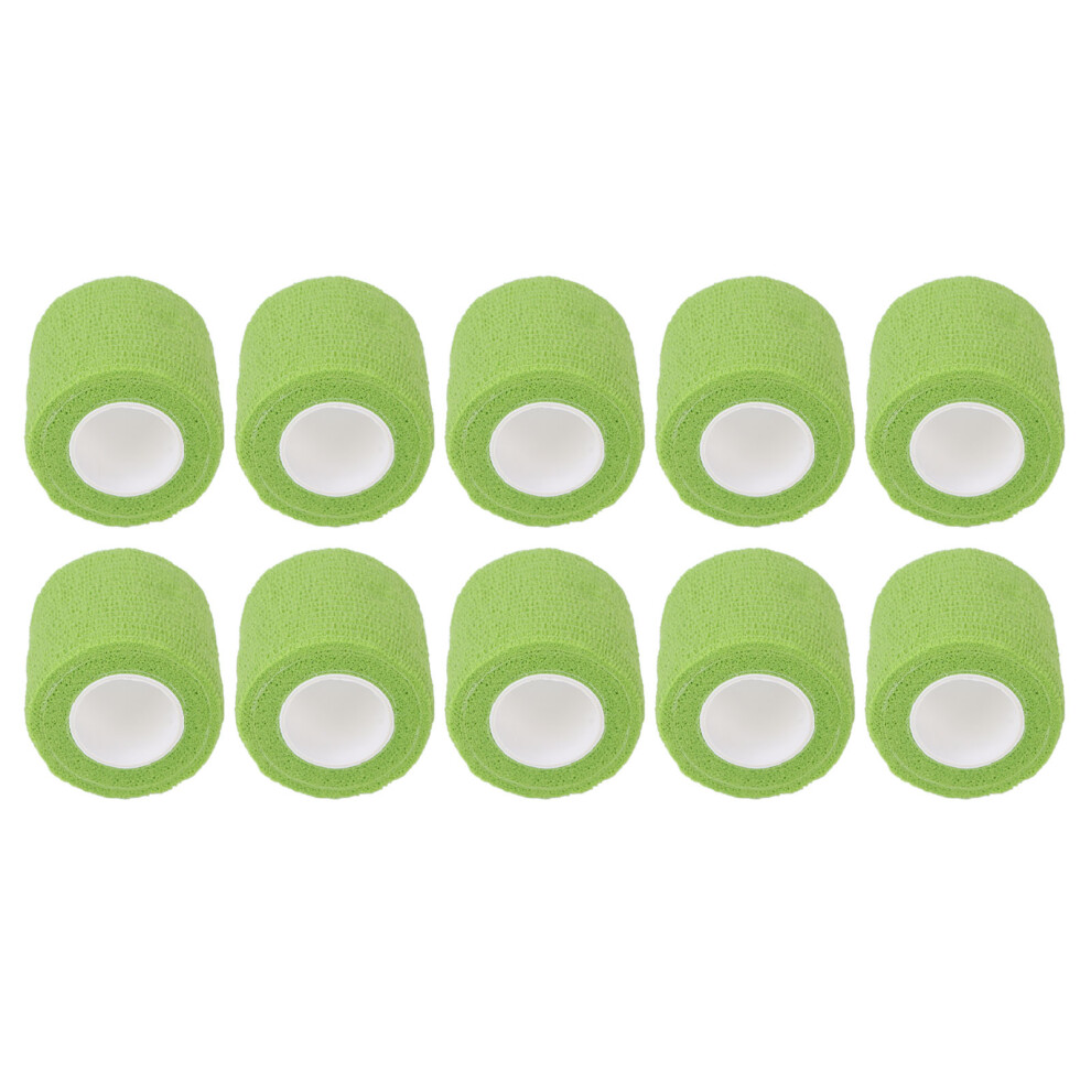 Green 10Pcs Self Adhesive Elastic Bandages, 5Cm X 450Cm