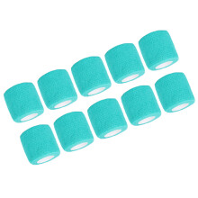 10Pcs Green Self Adhesive Elastic Bandage 5cm x 450cm for Tattoo, Sports & Camera