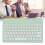 Wireless Bluetooth Keyboard for IOS/Android/Windows, Green, 150mAh 14