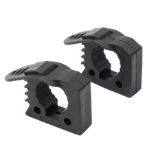 Quick Release Rubber Clamp Mount Kit 1‑1/5'‑1‑1/2' for ATV UTV Truck, Non‑Scratch Grip Tool Holder Set 2 Pcs