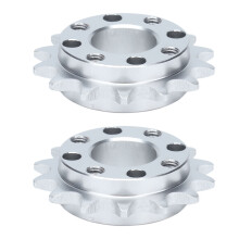 2 Stück Aluminium eloxiertes Kettenrad 8 mm 14 Zähne für Roboter
