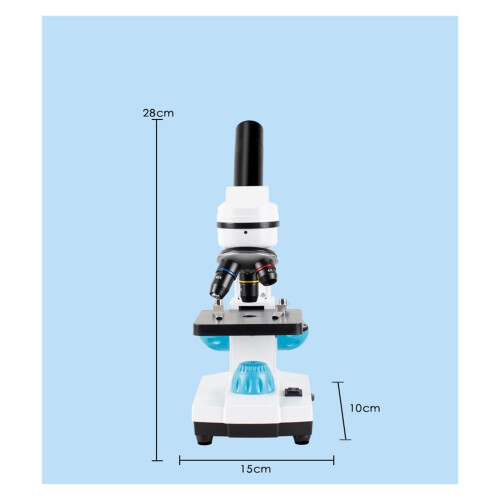 Kids Microscope 2000X Monocular Compound with LED, Durable Metal Build for Student Science Lab 2