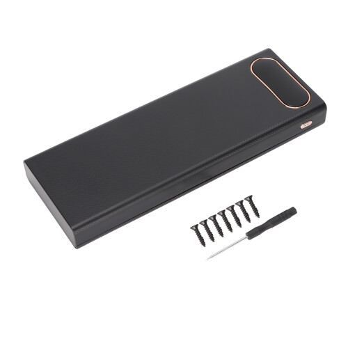 L10 18650 Battery Storage Box with LCD Display, Black, Portable 1
