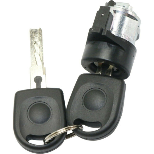 Ignition Lock Cylinder for VW Jetta Passat Beetle Golf 19982010, Direct Fit Replacement Black 1