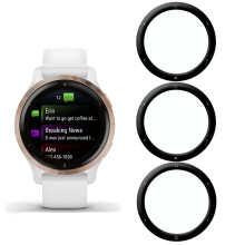 Screen Protector for Garmin Venu 2S Tempered Glass 3D Curved Edge AntiScratch AntiFingerprint HD Clear 3 Pack