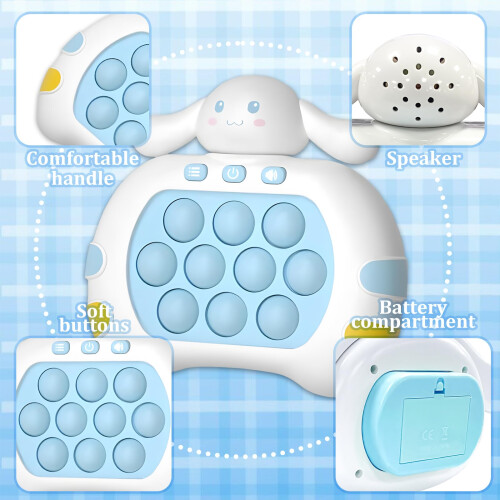 Pop It Electronic Game Console with Quick Push Bubbles, Handheld Fidget Toy for Kids Stress Relief 1