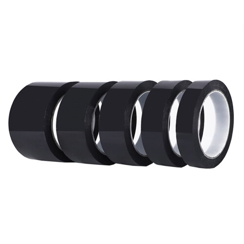 5mm Black Tape 50M  Temperature Resistant Polyimide for Electronics and Powder Coating 1