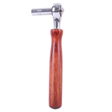 Piano Tuning Hammer LShape Wood Handle and Guzheng Tuning Wrench Four Corner Silver Tool