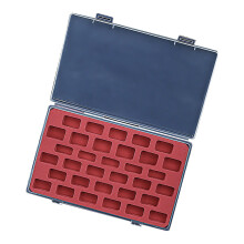 Bobbin Storage Box Clear Plastic Organizer with Lid 33 or 66 Grid Tangle Sewing Case