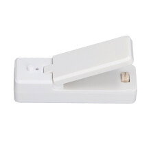 Mini Bag Sealer with Magnet, USB Charging, White, 11x3.5x5cm