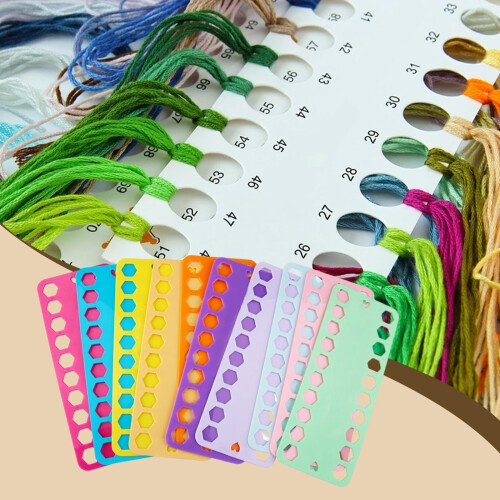 10 Pieces Embroidery Floss Organizer Thread Holder, Tangle Storage for Home DIY Sewing Projects 2
