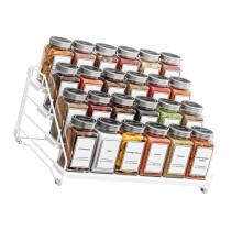 Simple Convertible Seasoning Shelf Unit 13x10x8 Inches-White