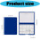 12 Wells Plastic Paint Storage Box with Lid For Acrylic-Blue 1 4