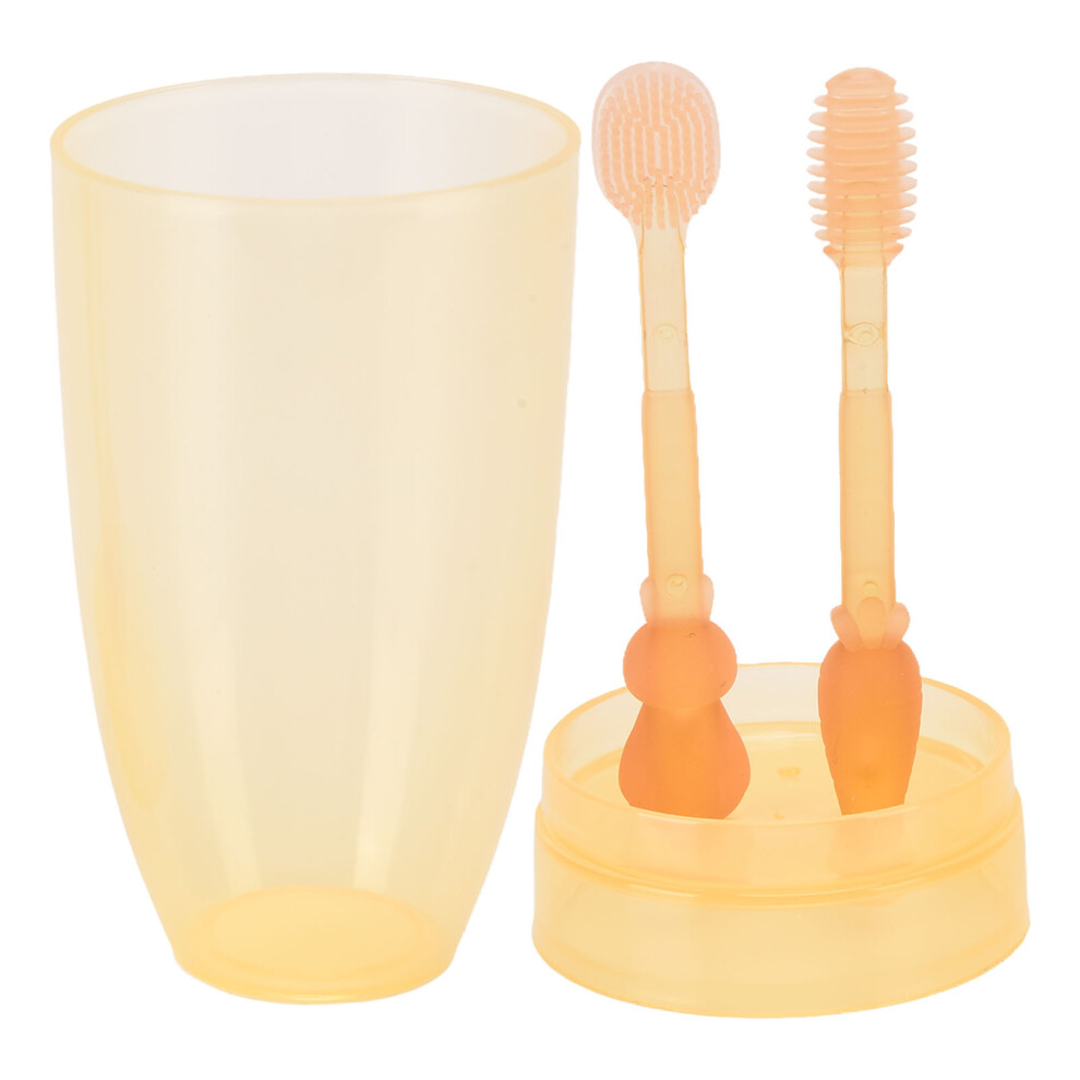 Toddler Toothbrush Baby Silicone Soft Bristle Gums & Tongue Cleaning Stick