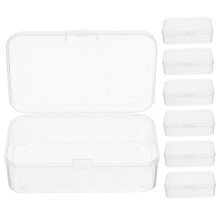 10Pcs Clear Storage Boxes for Beads and Jewelry, Small Plastic Organizer Cases for Crafts