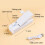 Mini Bag Sealer with Magnet, USB Charging, White, 11x3.5x5cm 7