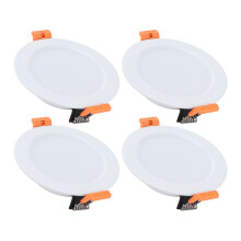 LED Deckenleuchte Set 4x 12V 3W IP44 Weiß