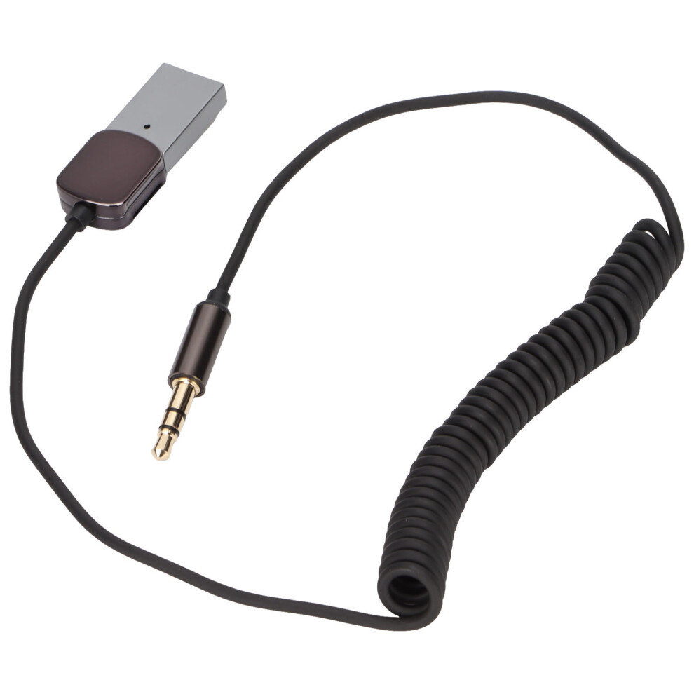 Car Wireless Bluetooth 5.0 Transmitter Receiver With Noise Reduction, 3.5Mm Cable 8151390582804