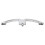 RV Camper Lock Handle Arc Shape Push Button Pull Latch Glossy Silver 8
