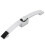 RV Camper Lock Handle Arc Shape Push Button Pull Latch Glossy Silver 14