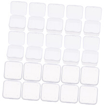 30pcs Clear Plastic Storage Organizer Boxes for Jewelry Crafts and Small Parts Durable Compact Design