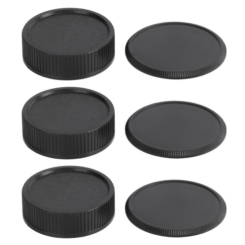 M39 Lens Cap 2pcs Front Rear Plastic Dust Scratch Proof Small Lightweight 1